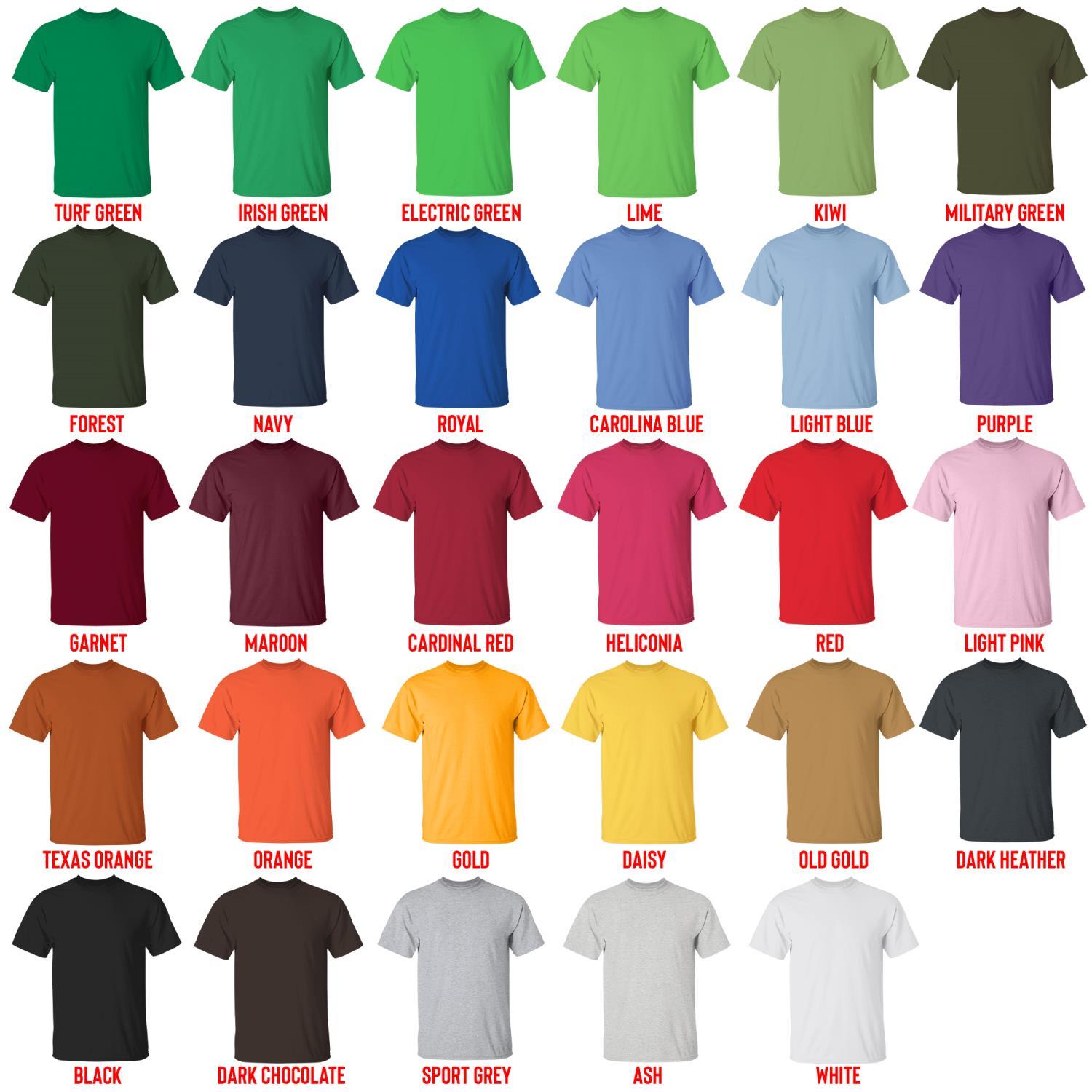 t shirt color chart - CoryxKenshin Fans