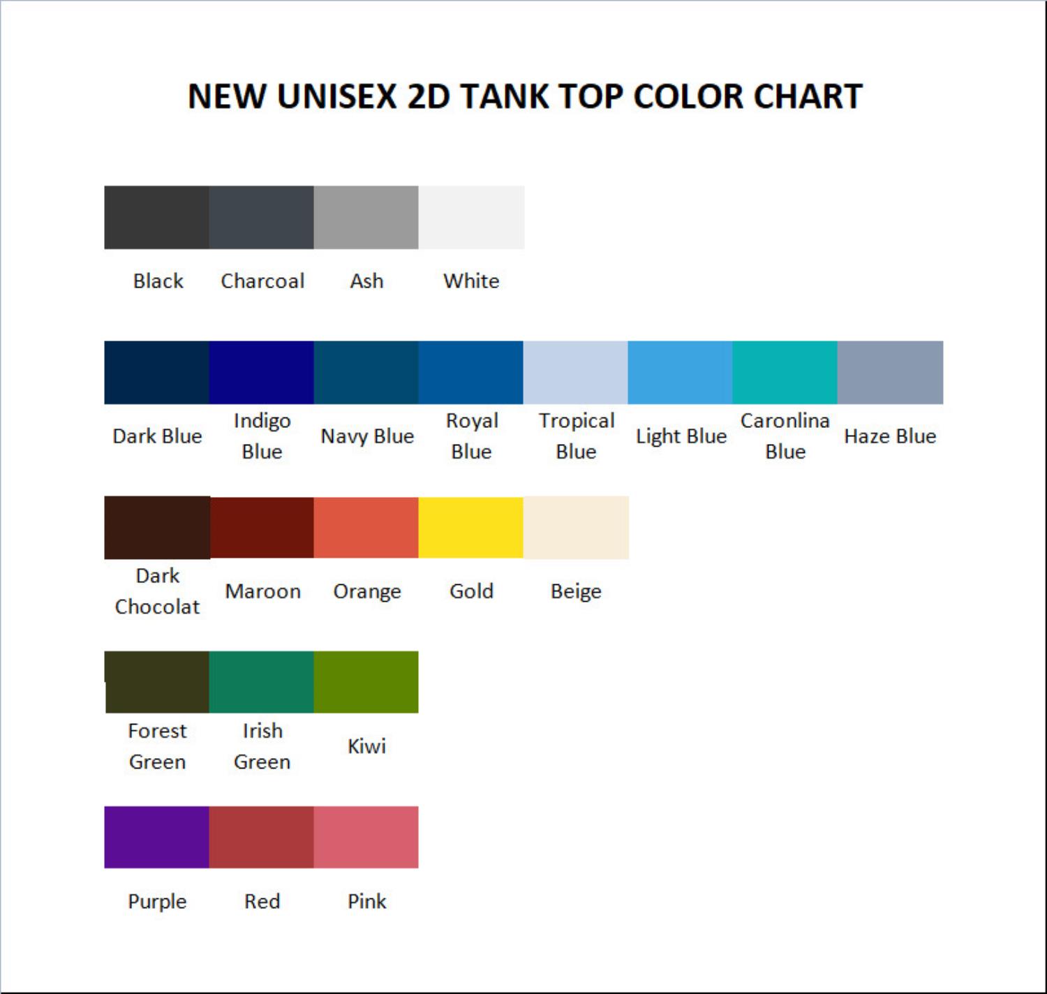 tank top color chart - CoryxKenshin Fans
