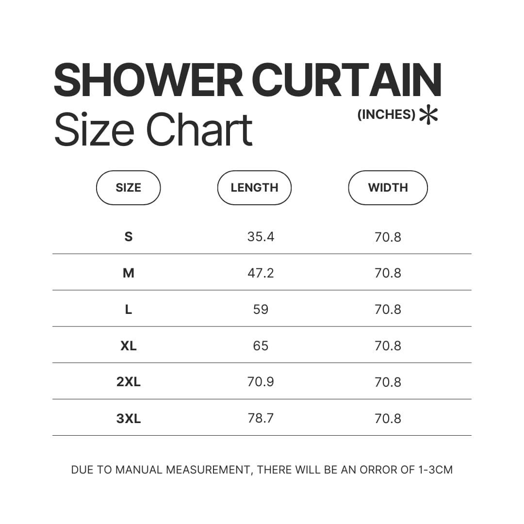 Shower Curtain Size Chart - CoryxKenshin Fans